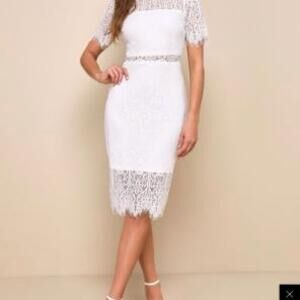 Midi lace dress